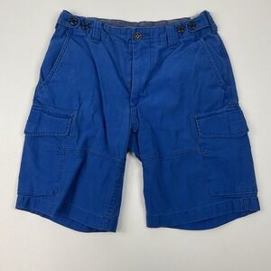 Polo Ralph Lauren‎ Utility Canvas Shorts Blue Men's Workwear Style Size 32